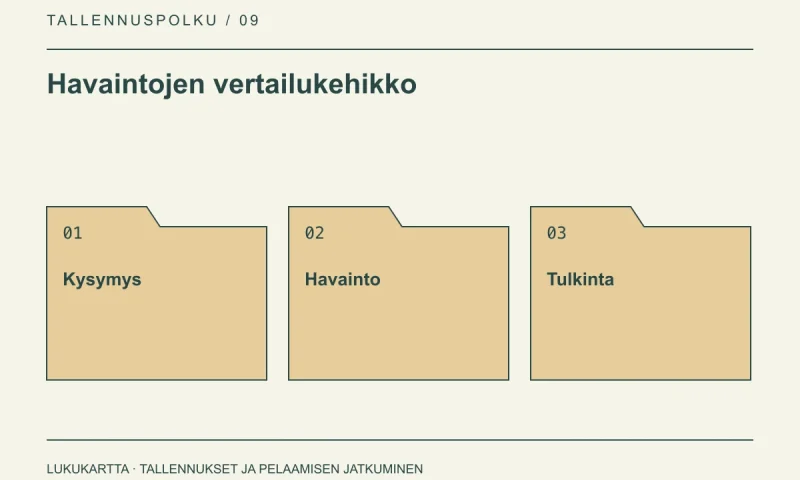 Havaintojen vertailukehikko: Kysymys, Havainto, Tulkinta